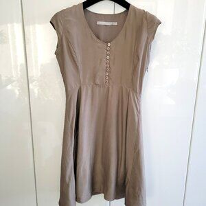 Tiger of Sweden 100% Silk Dress Light Brown Size 36 EU